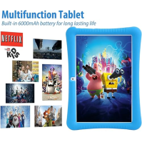 niuniutab 10palcový dětský tablet, 4GB/64GB RAM, Google Certified, Android 11 Tablet, Wifi, Rodičovská kontrola, Kids Space, s n